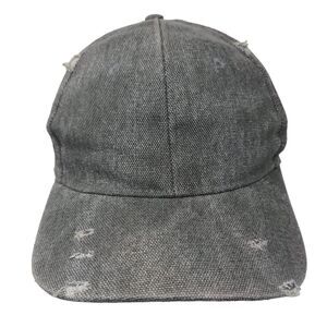 Unbranded Men's Snapback Hat Gray Adjustable Blank Distressed Accents